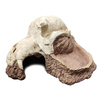 URS Wolf Skull Hide Ornament for Terrariums & Vivariums 18.5 × 18.5 x 10cm image
