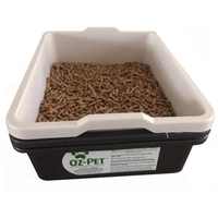 Oz-Pet 1-2-3 Solution Economical Odorless Cat Loo Tray Kit Charcoal  image