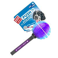 Gigwi Dog Push To Mute Transparent Squeak Toy Regular Ball - 2 Colours image