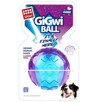 Gigwi Transparent Dog Squeaker Ball Toy Pack - 3 Sizes image