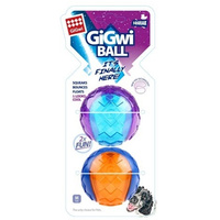 Gigwi Transparent Dog Squeaker Ball Toy - 3 Sizes image