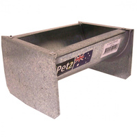 iPetz Galvanised Chicken Trough Food Water Feeder - 3 Sizes image