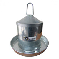 iPetz Galvanised Hopper Hanging Water Drinker - 2 Sizes image