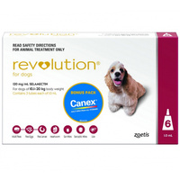 Revolution 10.1-20kg Large Dog Parasite Wormer Treatment Red - 2 Sizes image