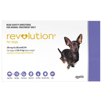 Revolution 2.6-5kg Small Dog Parasite Wormer Treatment Purple - 2 Sizes image