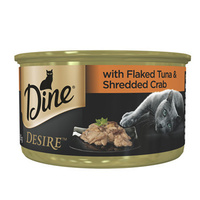 Dine Desire Cat Wet Food w/ Flaked Tuna & Shredded Crab - 2 Sizes image