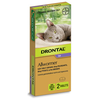 Drontal Tablet Allwormer for Cats & Kittens 4kg - 3 Sizes image