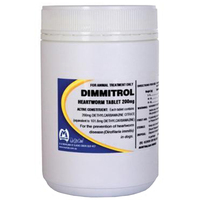 Dimmitrol Daily Heartworm Tablets for Dogs 200mg - 2 Sizes image