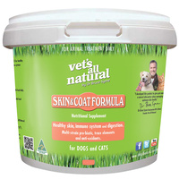 Vets All Natural Skin & Coat Formula Supplement for Cats & Dogs - 3 Sizes image