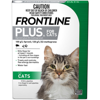 Frontline Plus Cat Green Topical Tick & Flea Control - 2 Sizes image