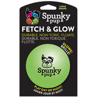 Spunky Pup Fetch & Glow Durable Dog Toy Ball - 3 Sizes image