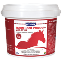 Vetsense Biotin Hoof Powder Plus with MSM Horse Supplement - 3 Sizes image