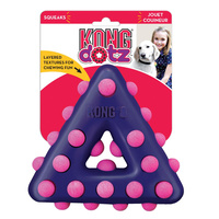 KONG Dotz Triangle Layered Textures Squeaker Chew Toy - 2 Sizes image