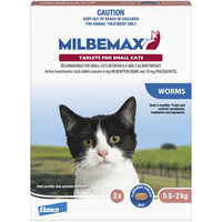 Milbemax Under 2kg Cat Broad Spectrum Allwormer Tablets - 2 Sizes image