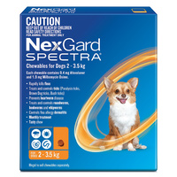 Nexgard Spectra Dogs Chewables Tick & Flea Treatment 2-3.5kg - 2 Sizes image