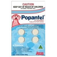 Popantel Allwormer Dogs Treatment Aid Tablets 10kg - 2 Sizes image