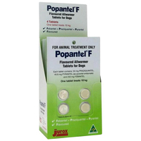 Popantel F Dogs Flavoured Allwormer Treatment Tablets 10kg in - 2 Sizes image