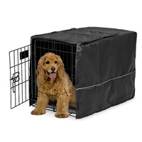 Midwest Dog Washable Crate Cover Durable Polyester Black - 4 Sizes image