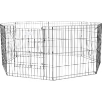 Midwest Animal Black Exercise Pen Indoor & Outdoor With Door - 5 Sizes image