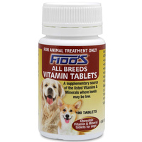 Fidos Chewable Vitamin & Mineral Tablets For Dogs All Breeds - 2 Sizes image