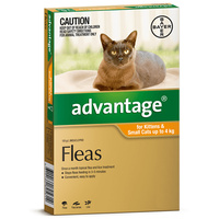 Advantage Cat & Kitten 0-4kg Orange Spot On Flea Treatment - 3 Sizes image