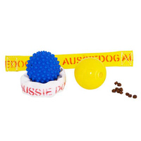 Aussie Dog Puppy Pack Pet Dog Toy Ball Ringathong - 2 Sizes image