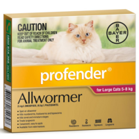 Profender Cat Allwormer Broad Spectrum Control 5-8kg - 2 Sizes image