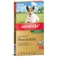 Advantix Small Dog 0-4kg Green Spot On Flea & Tick Treatment - 2 Sizes image