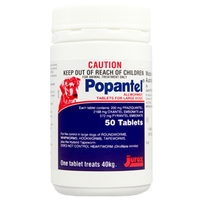 Popantel Allwormer Dogs Treatment Aid Tablets 40kg 50 Pack  image