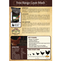 Country Heritage Organic Free Range Layer Mash Chicken Feed 20kg  image