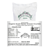 Country Heritage Organic Quail Starter Grower Crumble Feed 20kg image