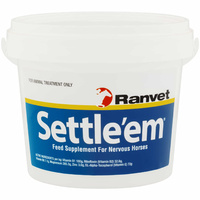 Ranvet Settle Em Nervous Horses Feed Supplement Palatable Powder - 2 Sizes image
