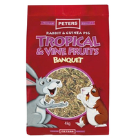 Peters Rabbit & Guinea Pig Tropical & Vine Fruits Banquet Feed - 2 Sizes image
