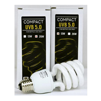 Venom Gear Compact UVB 5.0 Heat Lamp Reptile Heat Spiral E27 - 2 Sizes image