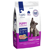 Hypro Premium Puppy All Breeds Dry Dog Food Real Turkey & Lamb - 3 Sizes image