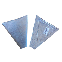 iPetz Galvanised Pair Tabbed Perch Holders w/ Tabs - 3 Sizes image