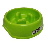 iPetz Gutzy Raised Ridges Non Skid Pet Bowl Lime - 2 Sizes image