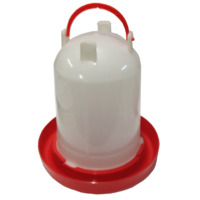 iPetz Red & White Plastic w/ Handle Bird Drinker - 2 Sizes image