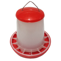 iPetz Red & White Plastic w/ Handle Bird Feeder - 2 Sizes image