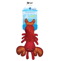 Spunky Pup Clean Earth Plush Lobster Dog Squeaker Toy - 2 Sizes image