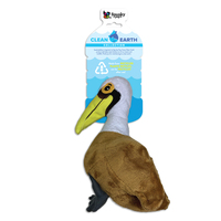 Spunky Pup Clean Earth Plush Pelican Dog Squeaker Toy - 2 Sizes image