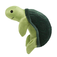 Spunky Pup Sea Plush Turtle Dog Squeaker Toy - 2 Sizes image
