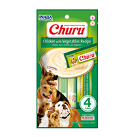 Inaba Churu Natural Dog Treat Chicken w/ Vegetables - 2 Sizes image