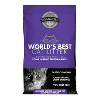Worlds Best Cat Litter Clumping Multi-Cat Litter Odour Control Lavender - 2 Sizes image