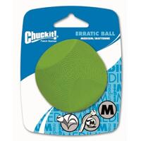 Chuckit Erratic Ball Throw & Fetch Dog Toy Medium 6cm - 2 Sizes image