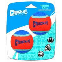 Chuckit Tennis Ball Interactive Play Dog Toy 2 Pack - 2 Sizes image
