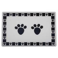 Petrageous Pet Paws Print Pet Placement Mat - 2 Colours image