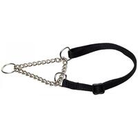 Prestige Pet 3/8 Inch Adjustable Semi Choke Dog Collar Black - 2 Sizes image