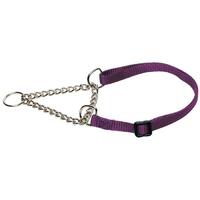 Prestige Pet 3/8 Inch Adjustable Semi Choke Dog Collar Purple - 2 Sizes image