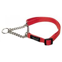 Prestige Pet 3/8 Inch Adjustable Semi Choke Dog Collar Red - 2 Sizes image